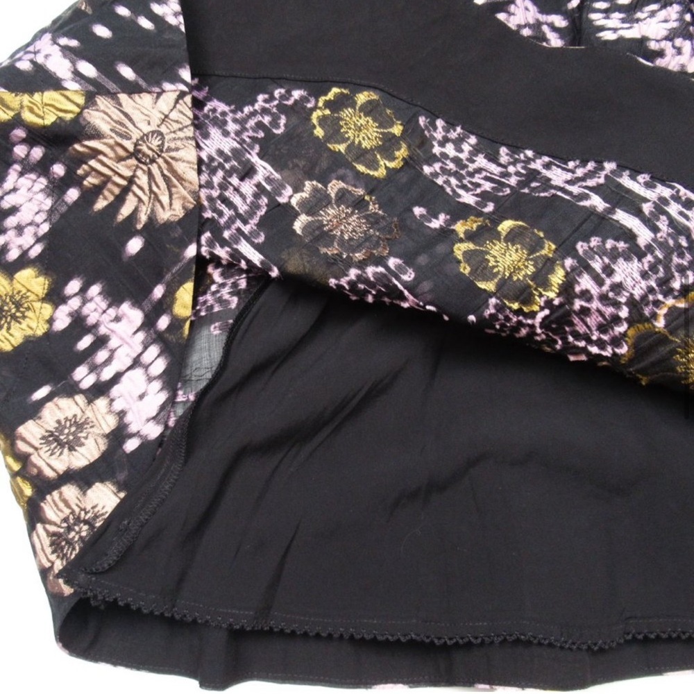 Anthropologie Jacquard A-Line Mini Dress Black size 2 - Picture 9 of 9
